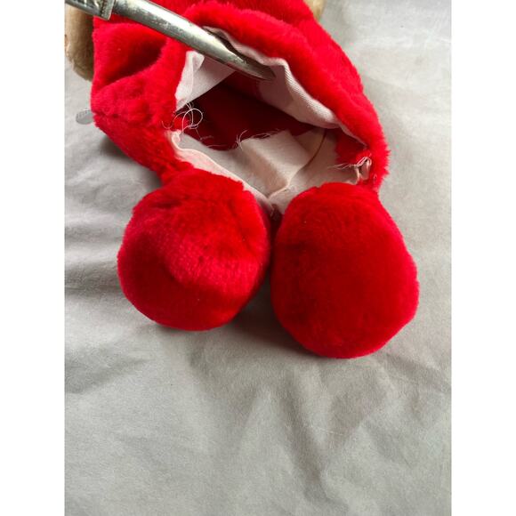 Stuffed Plush Bear Christmas Stocking 23" Holiday Decor Plushie Mantel Stocking - Picture 6 of 10